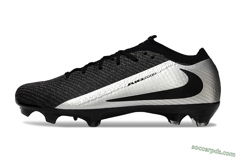 Nike Air Zoom Mercurial Vapor 16 Elite FG Low-Tops Football Boots - Black/Silver 2