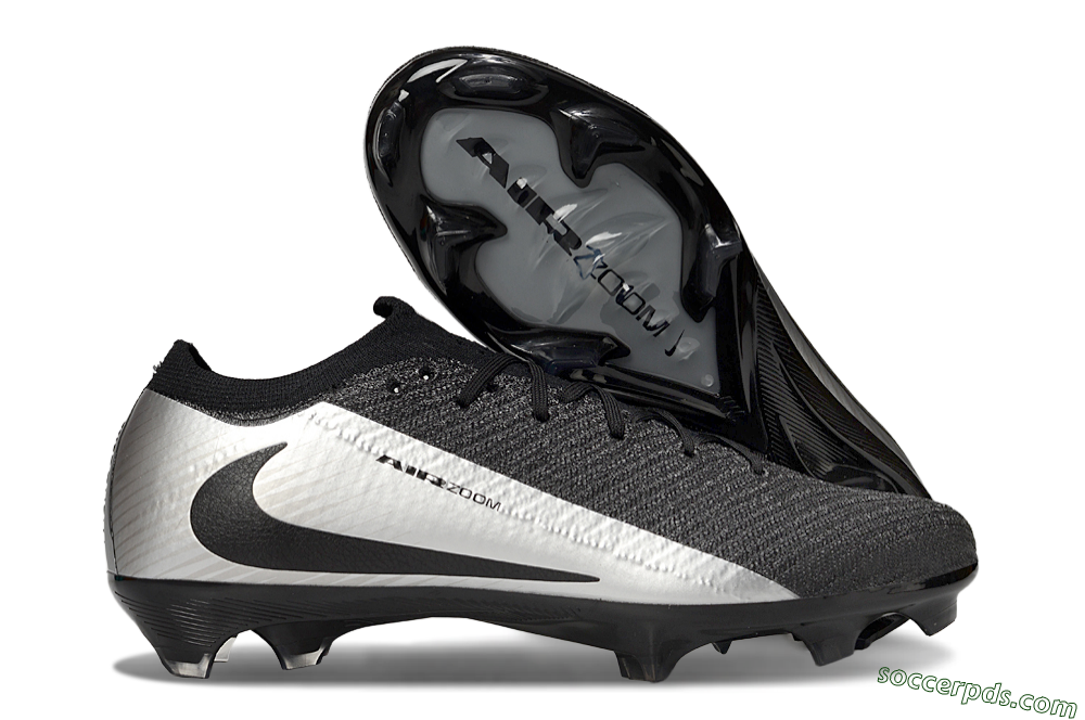 Nike Air Zoom Mercurial Vapor 16 Elite FG Low-Tops Football Boots - Black/Silver 1