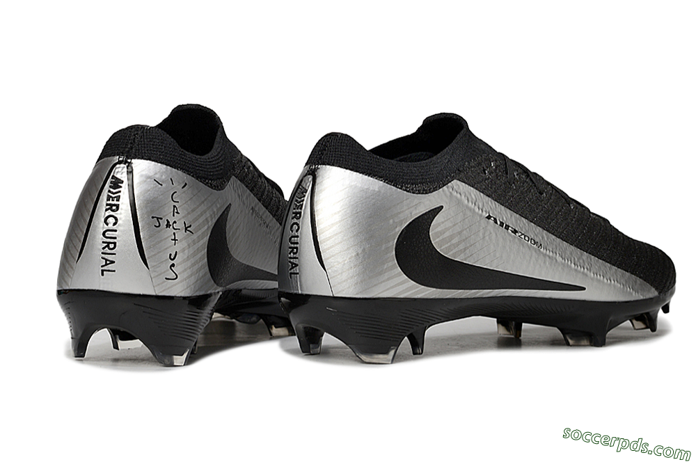 Nike Air Zoom Mercurial Vapor 16 Elite FG Low-Tops Football Boots - Black/Silver 6