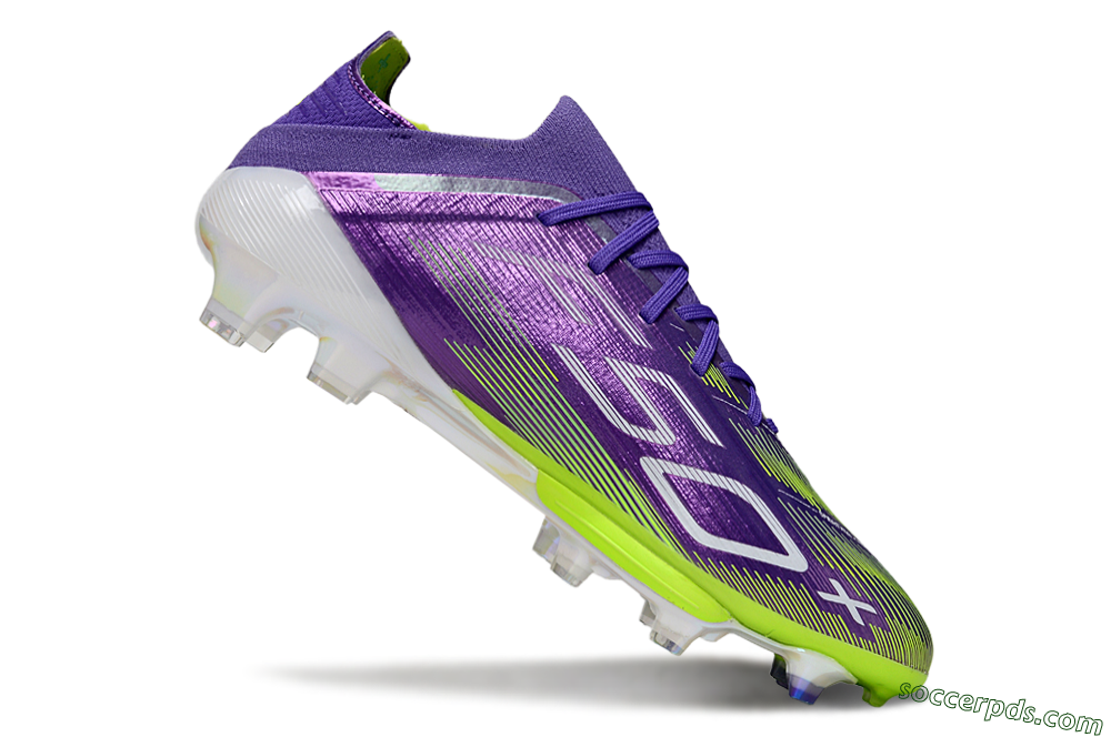 Adidas F50+ Elite Lightstrike Pro FG Low-Tops Football Boots - Purple/Yellow/White 4
