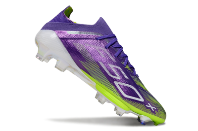 Adidas F50+ Elite Lightstrike Pro FG Low-Tops Football Boots - Purple/Yellow/White