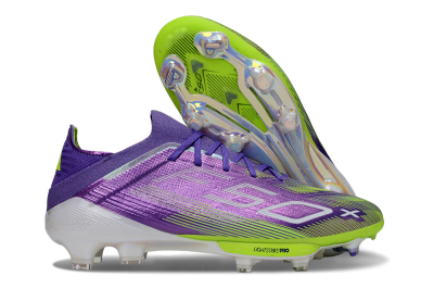 Adidas F50+ Elite Lightstrike Pro FG Low-Tops Football Boots - Purple/Yellow/White