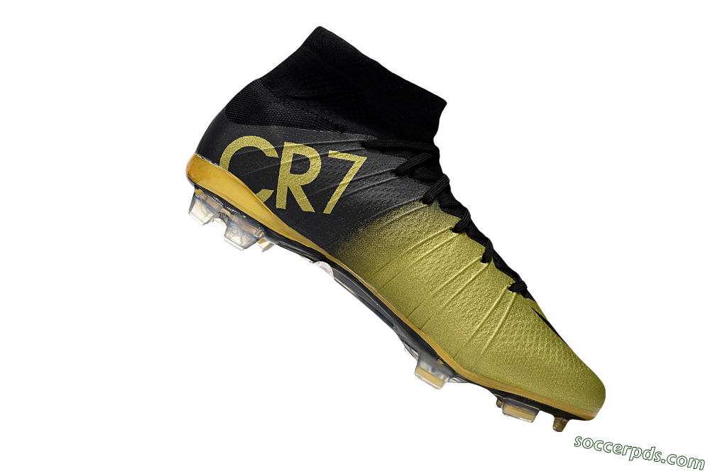 Nike Mercurial Superfly 4 CR7 FG High-Tops Football Boots - Gold/Black 4