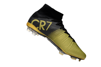 Nike Mercurial Superfly 4 CR7 FG High-Tops Football Boots - Gold/Black