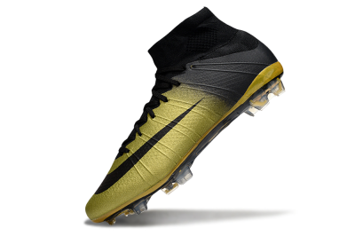 Nike Mercurial Superfly 4 CR7 FG High-Tops Football Boots - Gold/Black