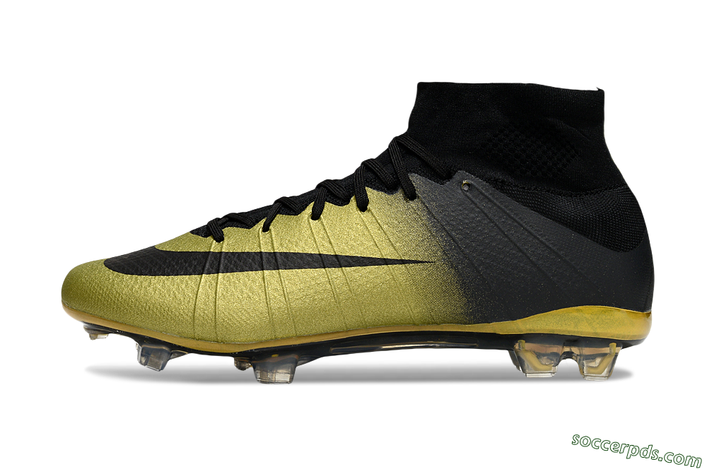 Nike Mercurial Superfly 4 CR7 FG High-Tops Football Boots - Gold/Black 2