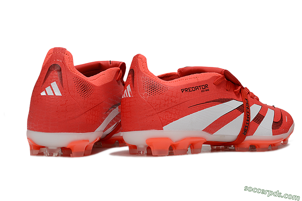 Adidas Predator Elite Foldover Tongue TF Low-Tops Football Shoes - Red/White/Black 6