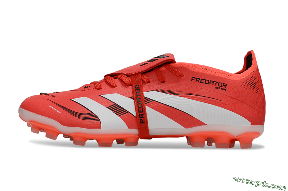 Adidas Predator Elite Foldover Tongue TF Low-Tops Football Shoes - Red/White/Black 2