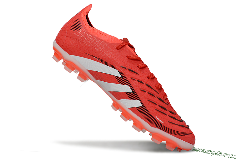 Adidas Predator 25 Elite TF Low-Tops Football Shoes - Red/White/Black 4