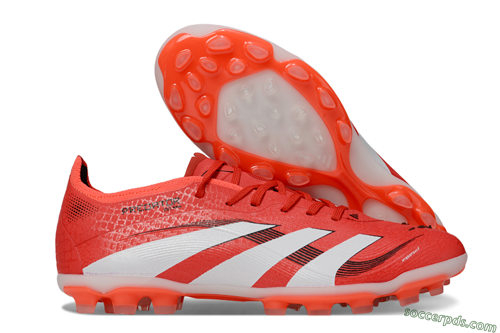 Adidas Predator 25 Elite TF Low-Tops Football Shoes - Red/White/Black 1