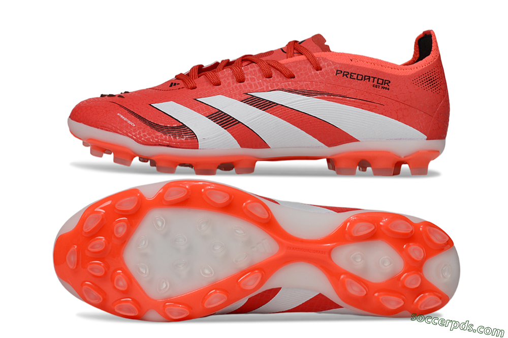 Adidas Predator 25 Elite TF Low-Tops Football Shoes - Red/White/Black 0