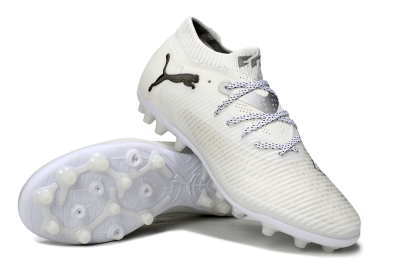 Puma Future 8 Ultimate FG Low-Tops Football Boots - Beige/Silver/Black