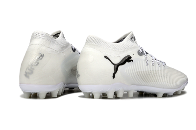 Puma Future 8 Ultimate FG Low-Tops Football Boots - Beige/Silver/Black