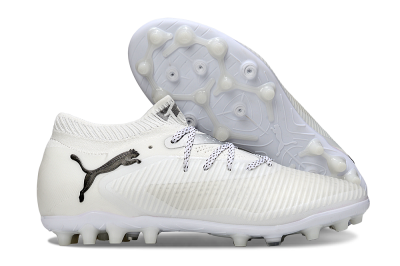 Puma Future 8 Ultimate FG Low-Tops Football Boots - Beige/Silver/Black