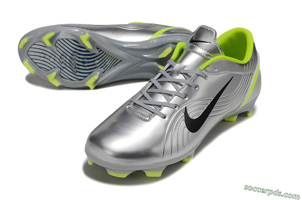 Nike Mercurial Vapor 1 FG Low-Tops Football Boots - Silver/Black/Yellow 3