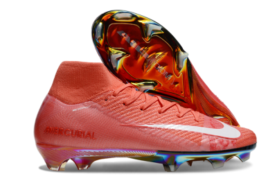 Nike Air Zoom Mercurial Superfly 10 Elite FG High-Tops Football Boots - Red/White/Gold