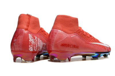 Nike Air Zoom Mercurial Superfly 10 Elite FG High-Tops Football Boots - Red/White/Gold