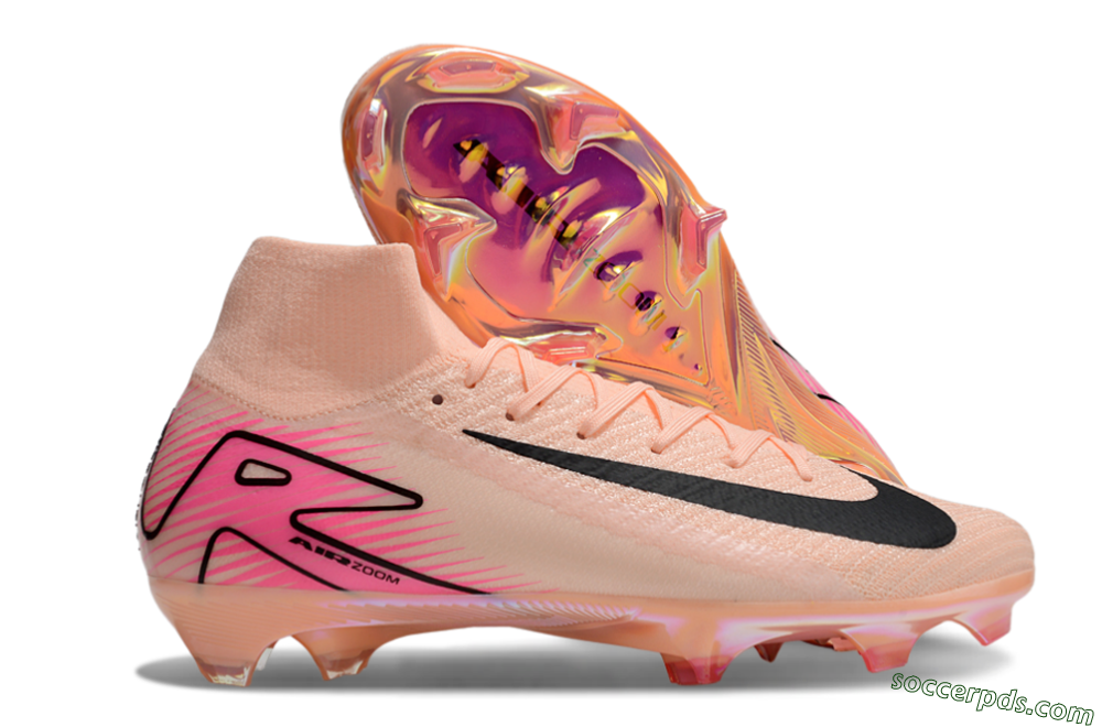 Nike Air Zoom Mercurial Superfly 10 Elite FG High-Tops Football Boots - Pink/Black 1