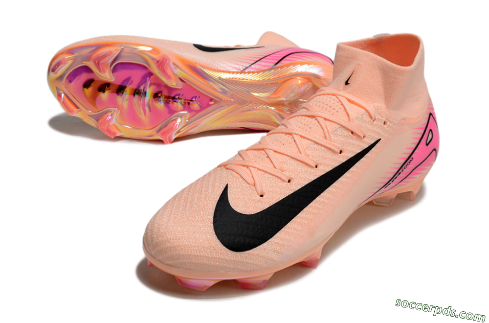 Nike Air Zoom Mercurial Superfly 10 Elite FG High-Tops Football Boots - Pink/Black 3