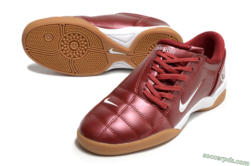 Nike Total 90 II IC Low-Tops Football Shoes - Red/White 3