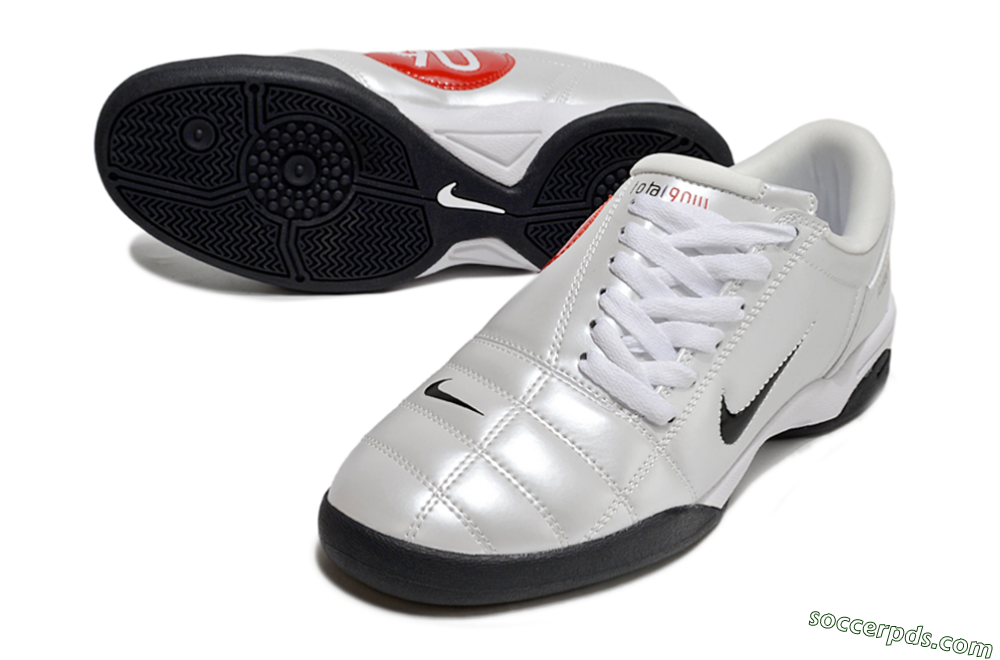 Nike Total 90 II IC Low-Tops Football Shoes - Beige/Black/White 3