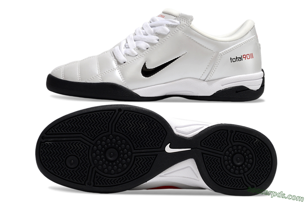 Nike Total 90 II IC Low-Tops Football Shoes - Beige/Black/White 0