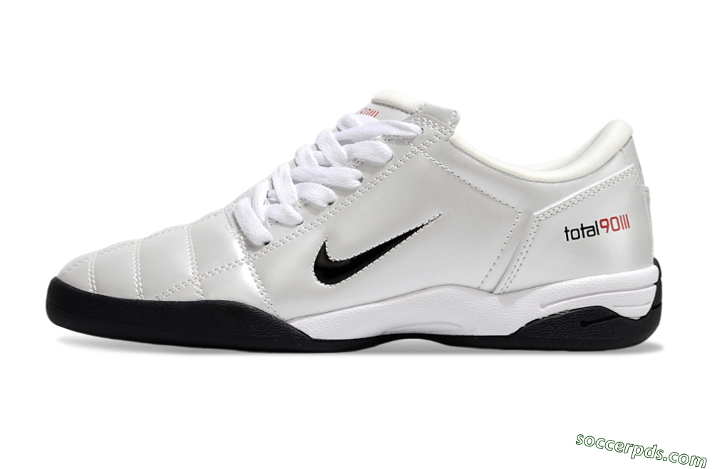 Nike Total 90 II IC Low-Tops Football Shoes - Beige/Black/White 2