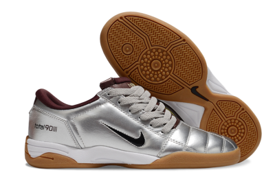 Nike Total 90 II IC Low-Tops Football Shoes - Silver/Black/White