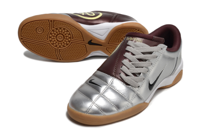 Nike Total 90 II IC Low-Tops Football Shoes - Silver/Black/White