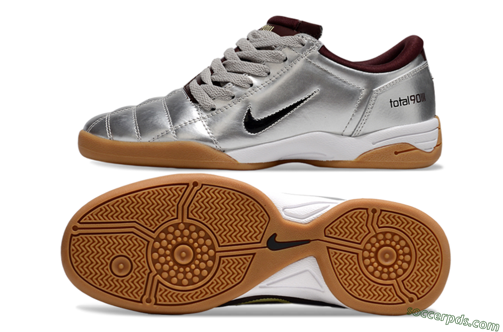 Nike Total 90 II IC Low-Tops Football Shoes - Silver/Black/White 0