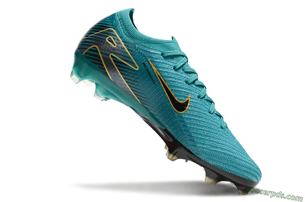 Nike Air Zoom Mercurial Vapor 16 Elite FG Low-Tops Football Boots - Green/Gold/Black 4