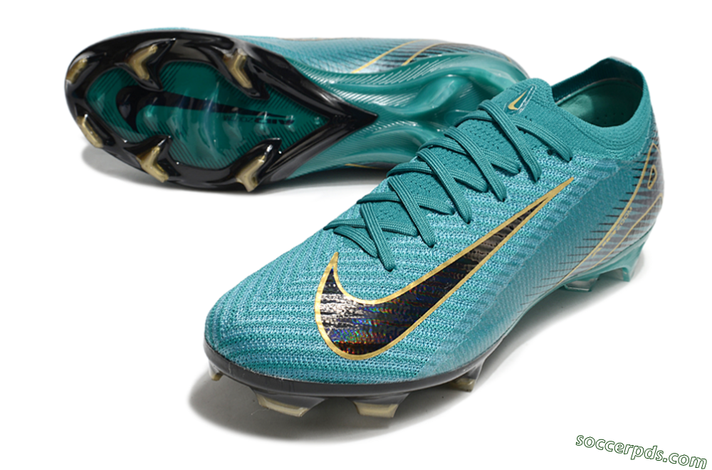 Nike Air Zoom Mercurial Vapor 16 Elite FG Low-Tops Football Boots - Green/Gold/Black 3