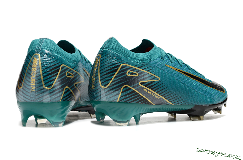 Nike Air Zoom Mercurial Vapor 16 Elite FG Low-Tops Football Boots - Green/Gold/Black 6