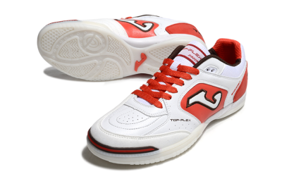 Joma Top Flex IC Low-Tops Football Shoes - White/Red/Black