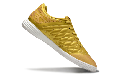 Nike Lunar Gato 2 IC Low-Tops Football Shoes - Gold/Black/White