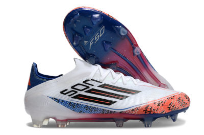 Adidas F50 Elite FG Low-Tops Football Boots - White/Red/Blue