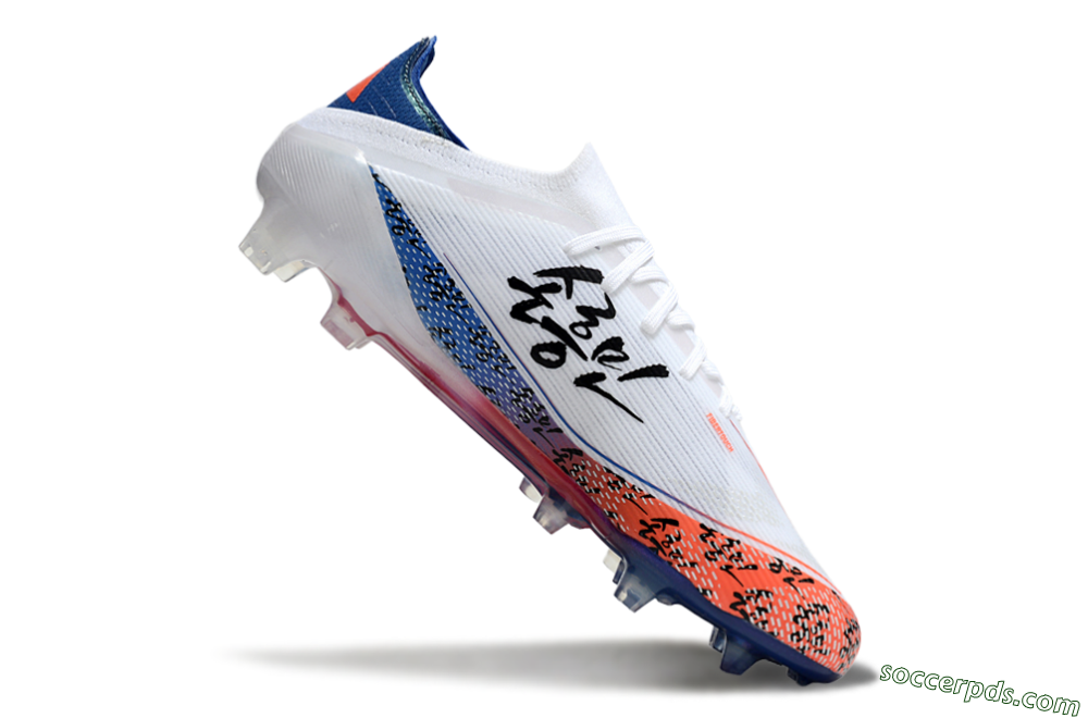 Adidas F50 Elite FG Low-Tops Football Boots - White/Red/Blue 4