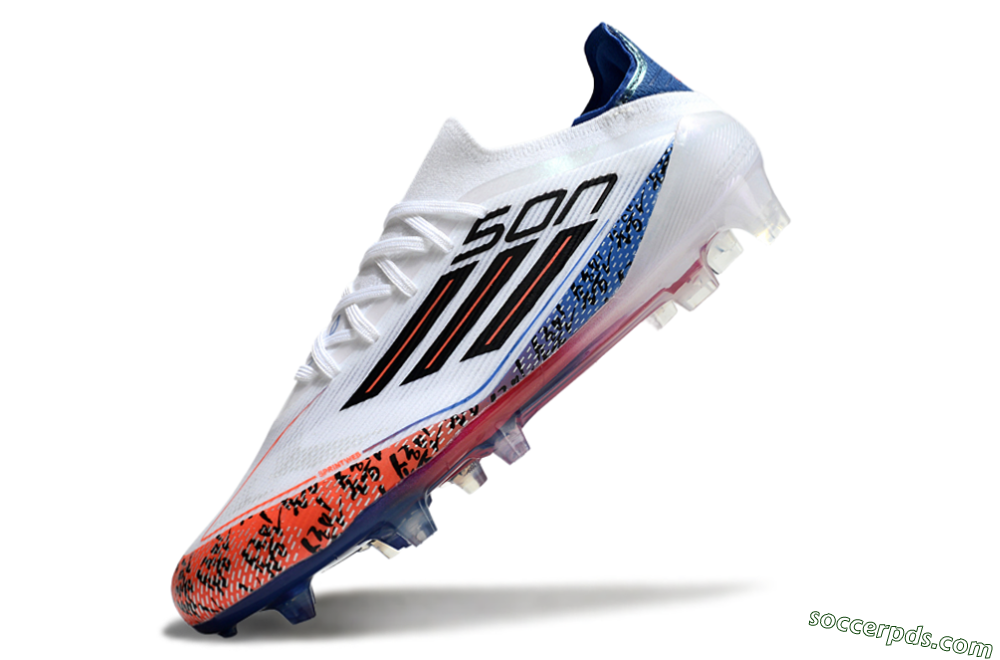 Adidas F50 Elite FG Low-Tops Football Boots - White/Red/Blue 5
