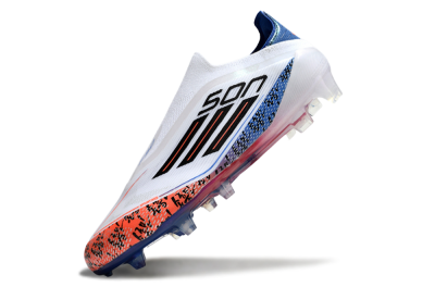 Adidas F50 Elite Laceless FG Low-Tops Football Boots - White/Red/Blue