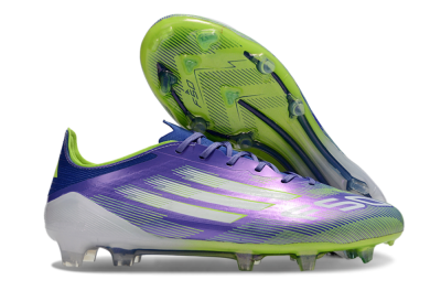 Adidas F50 Elite FG Low-Tops Football Boots - Purple/Yellow/White