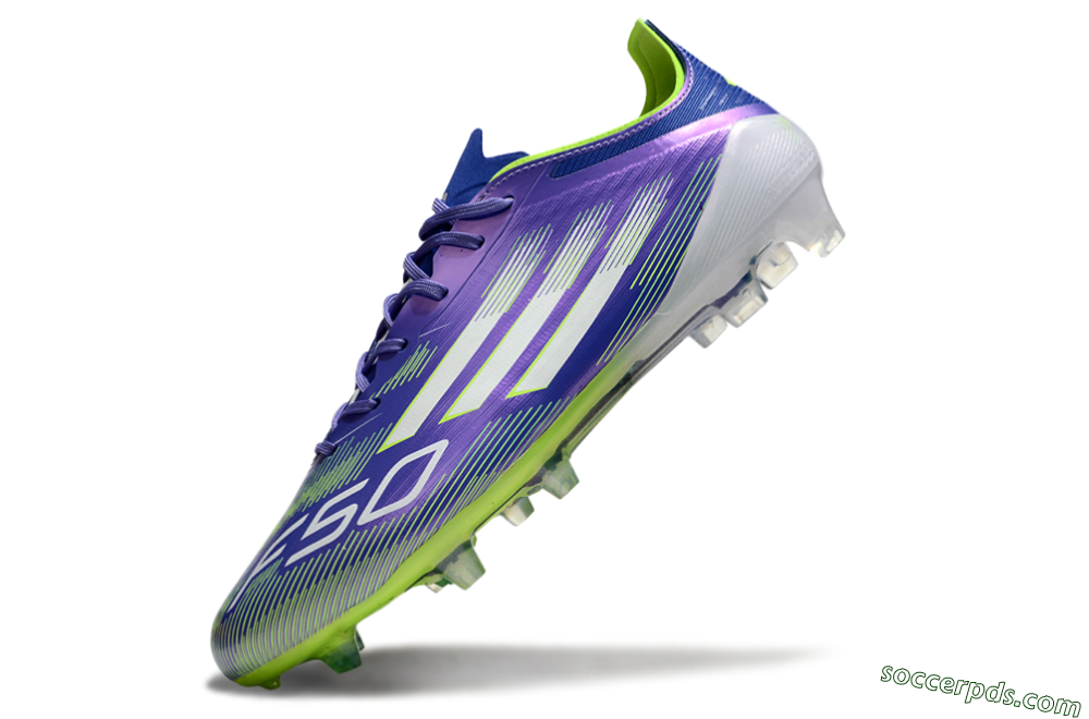 Adidas F50 Elite FG Low-Tops Football Boots - Purple/Yellow/White 5