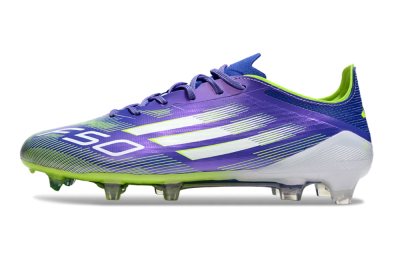Adidas F50 Elite FG Low-Tops Football Boots - Purple/Yellow/White