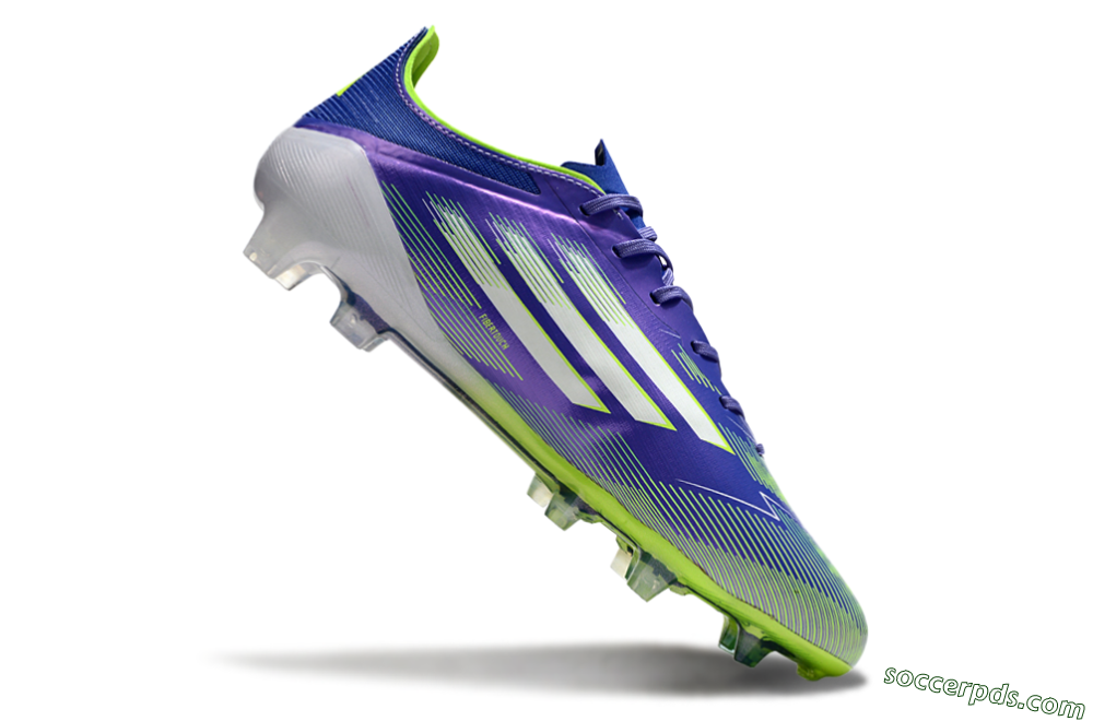 Adidas F50 Elite FG Low-Tops Football Boots - Purple/Yellow/White 4