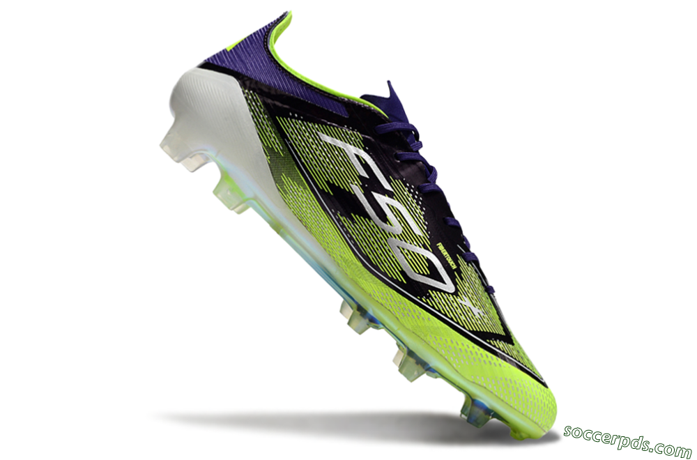 Adidas F50 Elite FG Low-Tops Football Boots - Purple/Yellow/White 4