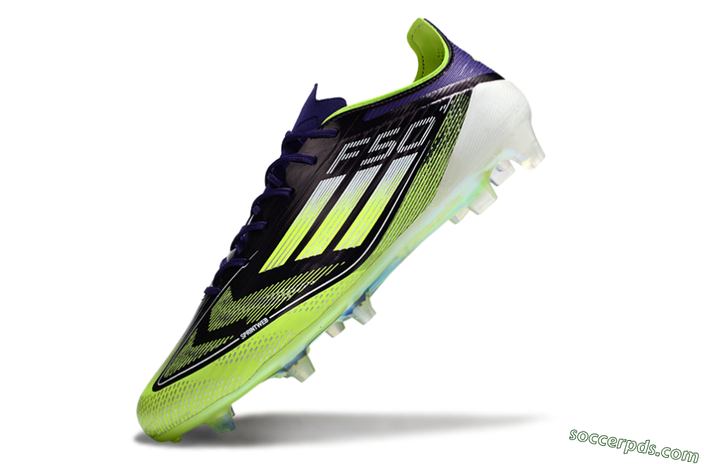 Adidas F50 Elite FG Low-Tops Football Boots - Purple/Yellow/White 5