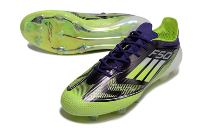 Adidas F50 Elite FG Low-Tops Football Boots - Purple/Yellow/White