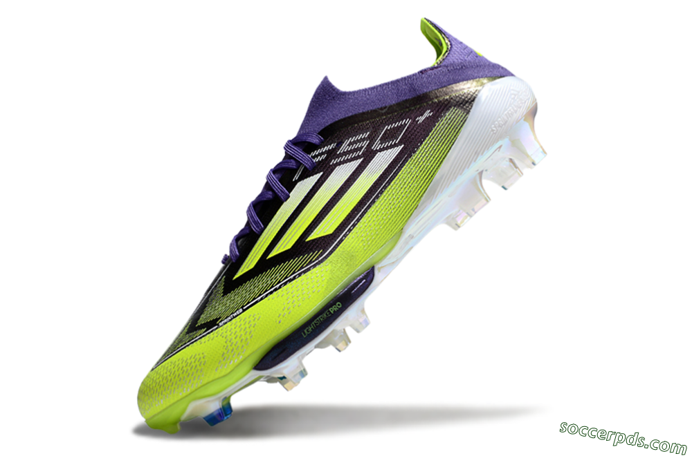 Adidas F50+ Elite Lightstrike Pro FG Low-Tops Football Boots - Purple/Yellow/White 5