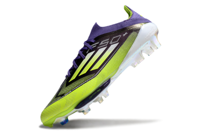 Adidas F50+ Elite Lightstrike Pro FG Low-Tops Football Boots - Purple/Yellow/White