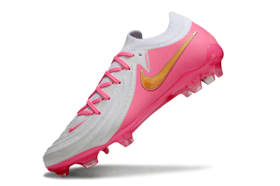 Nike Phantom GX Elite FG Low-Tops Football Boots - White/Pink/Gold