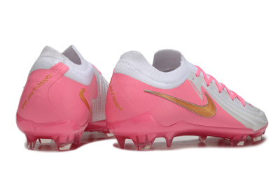 Nike Phantom GX Elite FG Low-Tops Football Boots - White/Pink/Gold